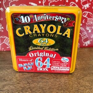 NEW SEALED LIMITED EDITION 40th ANNIVERSARY 64 CRAYOLA TIN